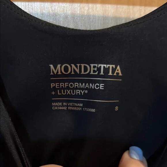 Mondetta Black Sheath Mini Dress Scoop Neck Sleeveless - Picture 2 of 4